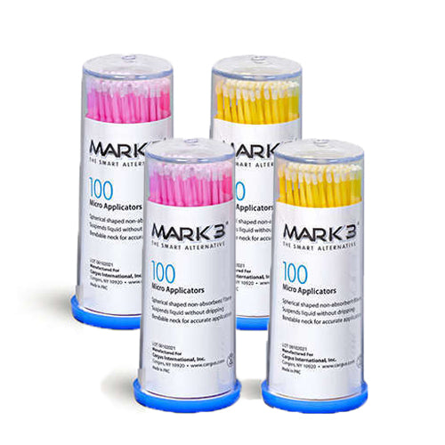 Mark3 8095 Disposable Micro Applicators Fine Assorted Colors Yellow Pink 400/Pk Mark3 8095 Disposable Micro Applicators Fine Assorted Colors Yellow Pink 400/Pk